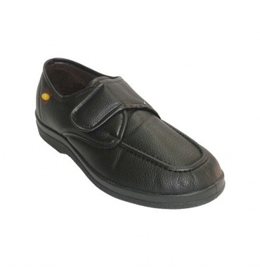 Zapatilla hombre simulando zapato con velcro Doctor Cutillas en negro