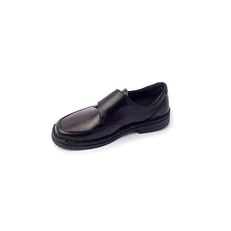 Zapato velcro hombre especial pies muy delicados Calzafarma en negro