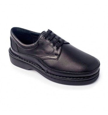 Haz un experimento Salida propietario Zapato farmacia cordones hombre ancho especial ANCHO 18 pies deformados  Calzafarma en negro
