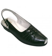 Rubber vamp lady sandals comfortable Doctor Cutillas in black