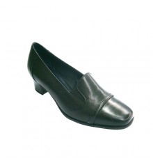 Zapato sport mujer con pala con gomas Pomares Vazquez en negro