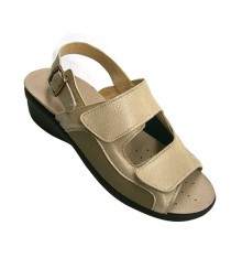 Light Womens Sandal combined with lycra skin and velcro very comfortable Andinas in beig