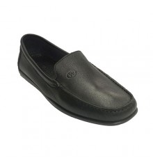 Man moccasin sewn leather sole very squishy Edward´s in black